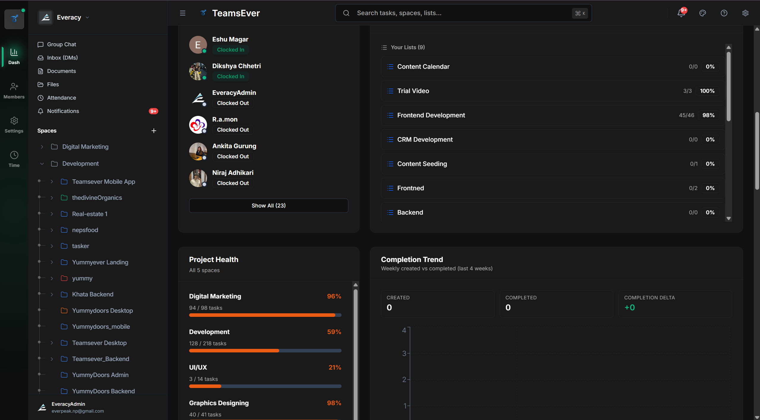 Teamsever screenshot 2